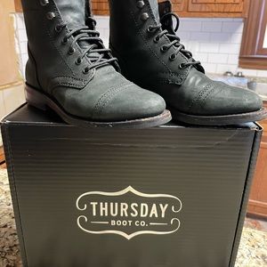 Thursday Boot Co Women’s Captain Size 6, Black Matte